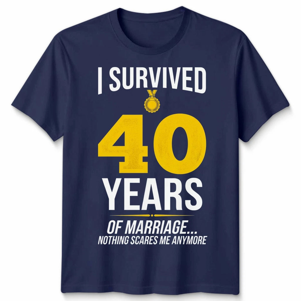Ive Been Married 40 Years Unisex T Shirt Funny 40th Wedding Anniversary Gift