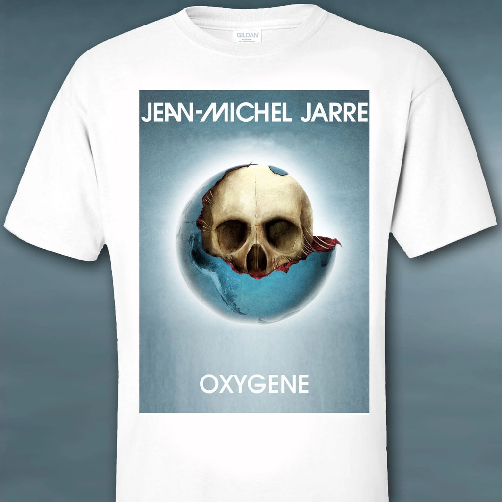 OXYGENE Jean-Michel Jarre print TShirt S M L XL 2XL 3XL. Slim Fit