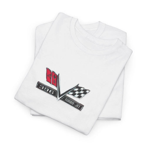 396 Turbo-Jet Crossed Flags Big Block T-Shirt