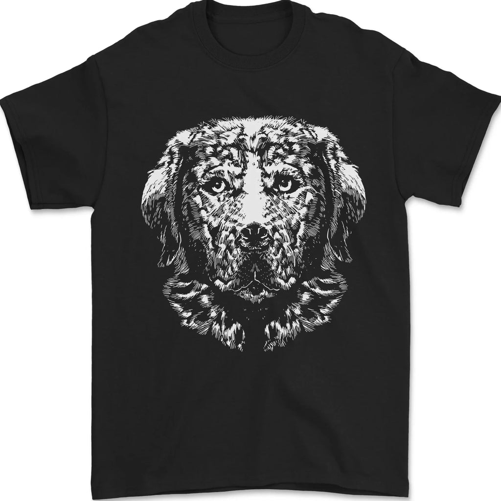 Golden Retriever Dog Mens T-Shirt 100% Cotton