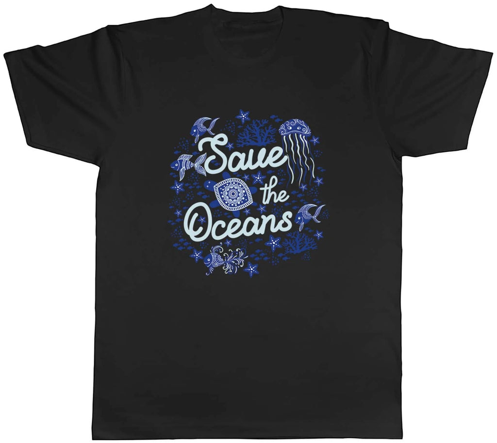 Save The Oceans Earth Day Environment Mens Unisex T-Shirt Tee Gift