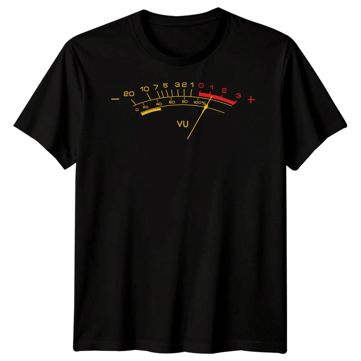 VU Meter Music Production Audio Engineering Mens T-Shirt Womens Graphic Tee