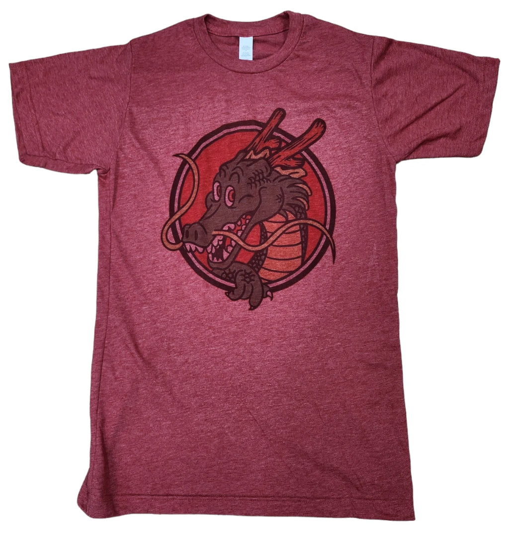 T-Shirt Shenron DBZ Red Retro Graphic Design Soft Style  Tee new Gift Idea