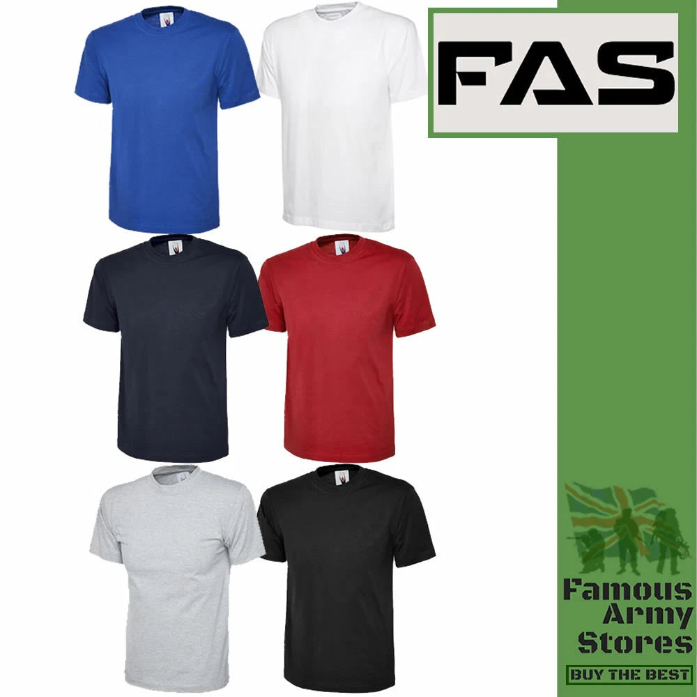 T-Shirts Short Sleeve 100% Cotton Plain Tee Men Women Plain Summer Crew Neck Top