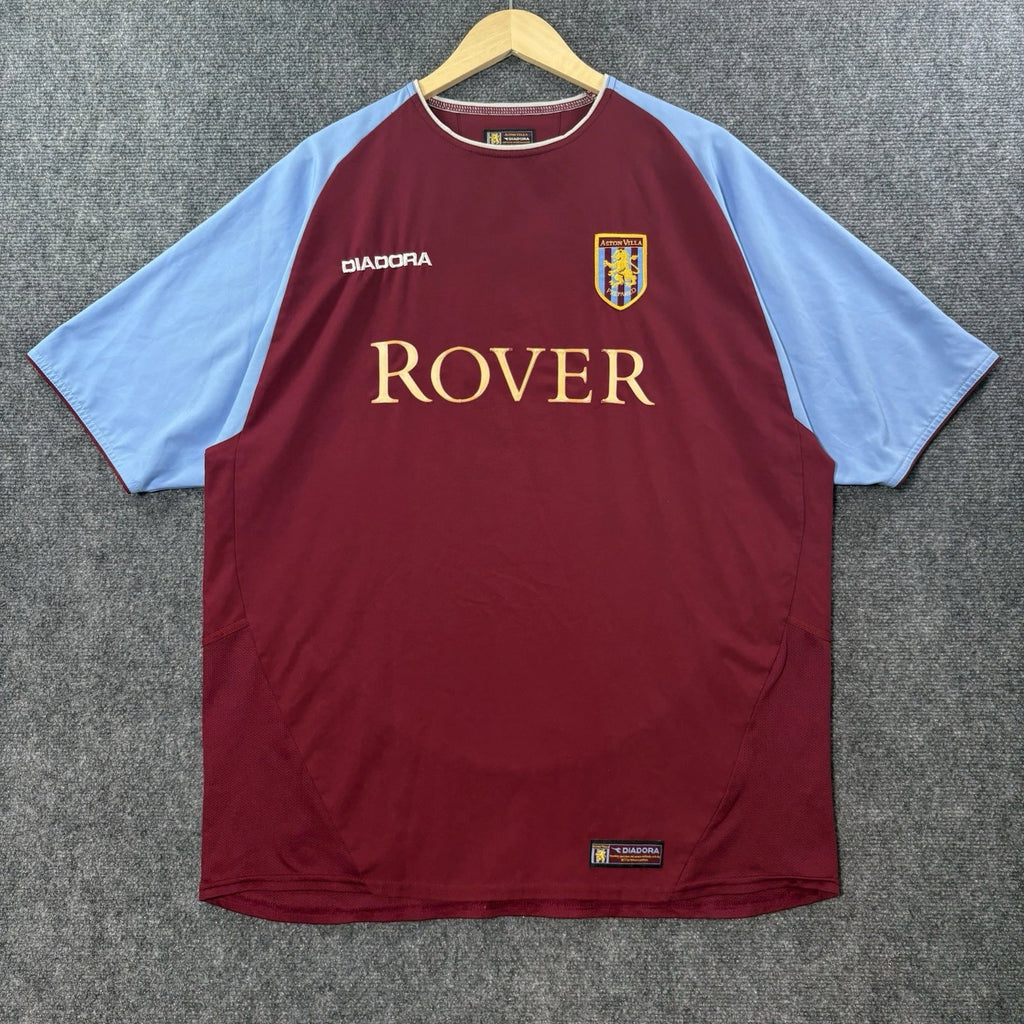 VTG Aston Villa 2003 2004 Home Soccer Jersey Men’s L Rover Football Diadora
