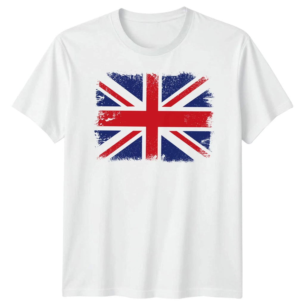 Union Jack British Flag T-Shirt UK England Mens Tee London Souvenir Womens Top
