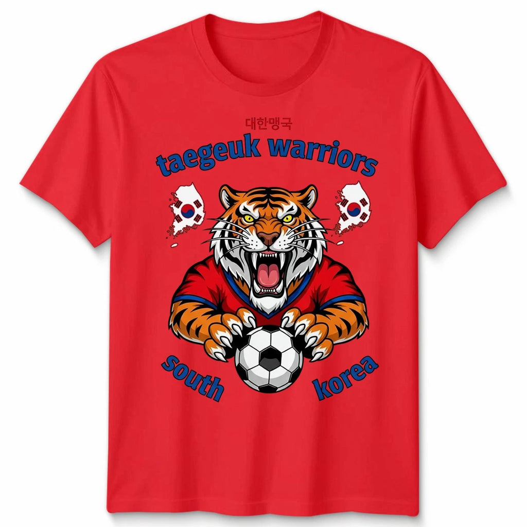 South Korea Unisex Football T Shirt Country Pride Soccer Fan Mens Womens Tee