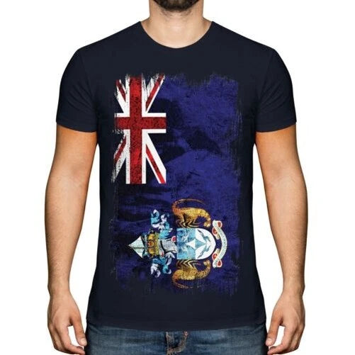 Tristan da Cunha Grunge Flag T-Shirt Jersey Gift Clothing Jersey