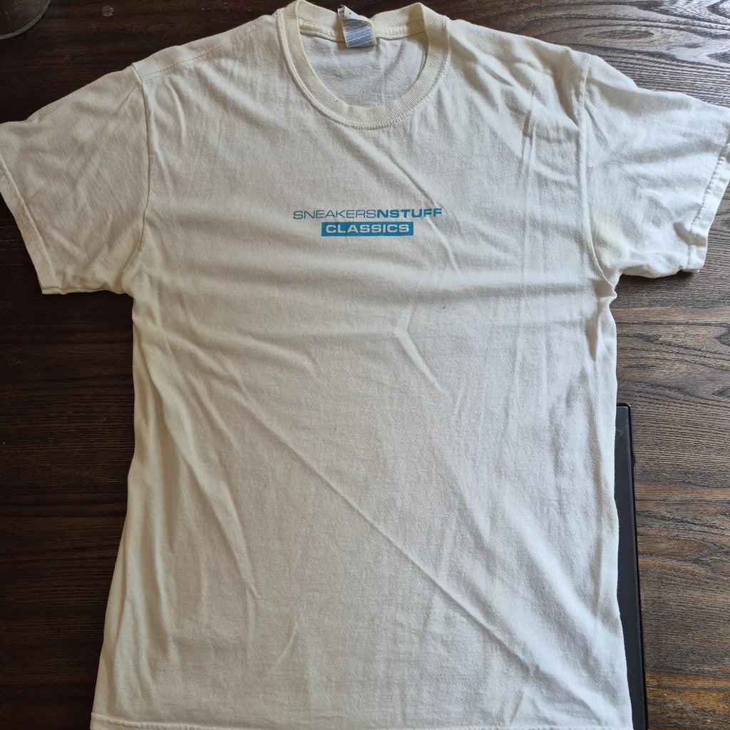 SNS SneakersnStuff T-Shirt Men’s Medium White Short Sleeve Crew Neck 100% Cotton