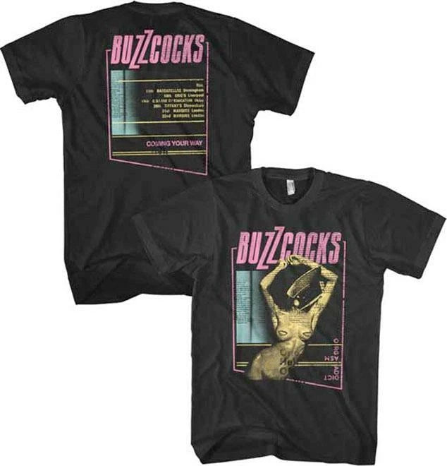 Buzzcocks Addicted Coming Your Way Punk Rock Mens Slim Cotton T-Shirt