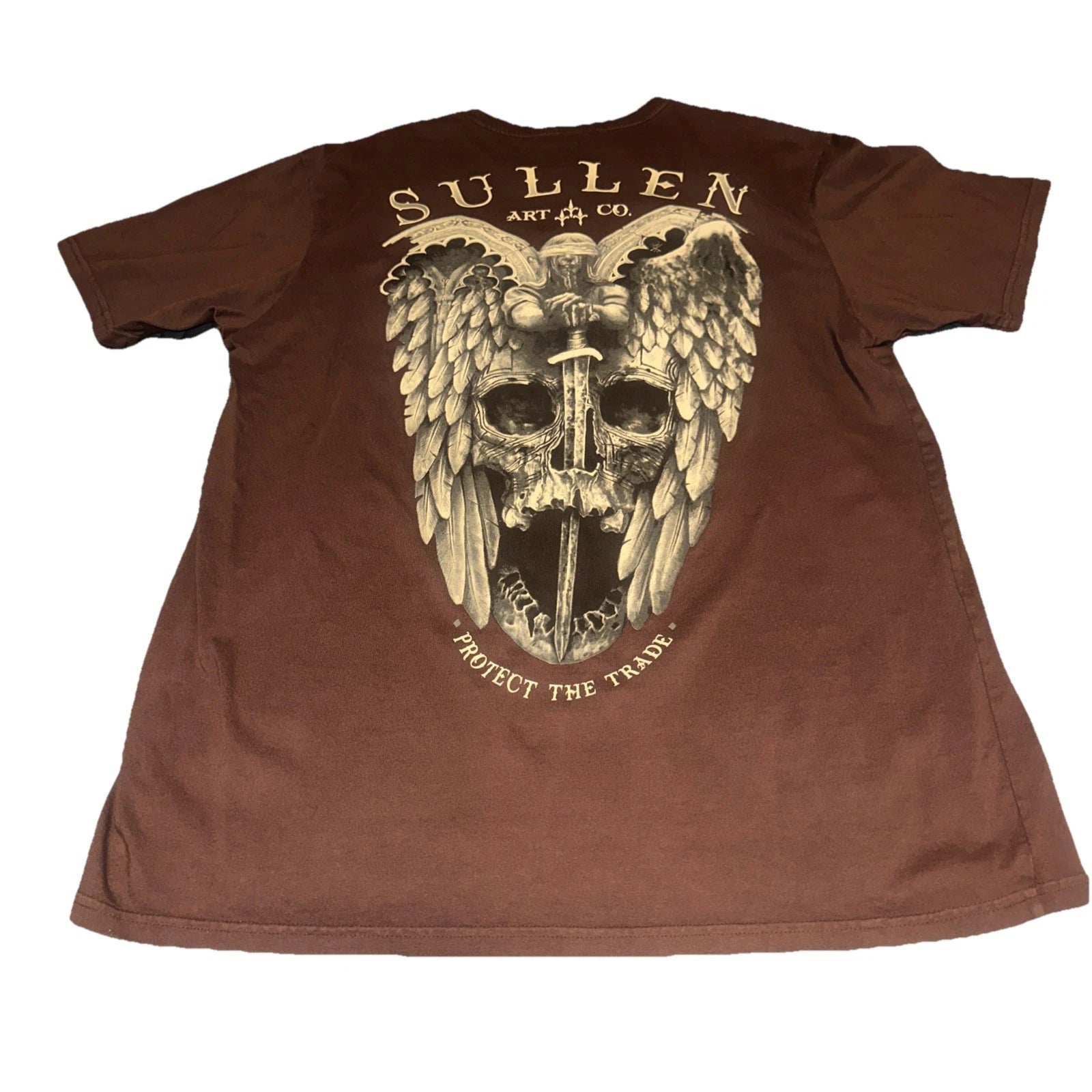 Sullen Art Collective Premium Men's T-Shirt, XLarge,brown 100% Cotton