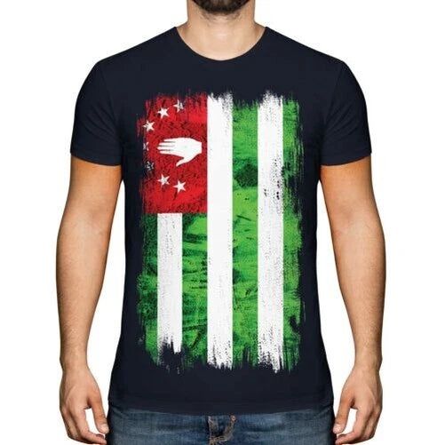 Abkhazia Grunge Flag Mens T-Shirt Apsny Abkhaz Abkhaziya Abkhazian