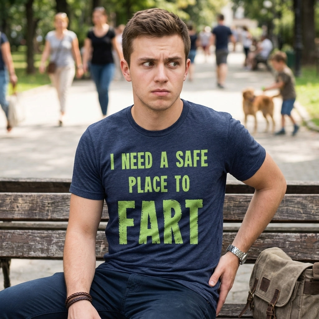 I Need A Safe Place To Fart Men's T Shirt
