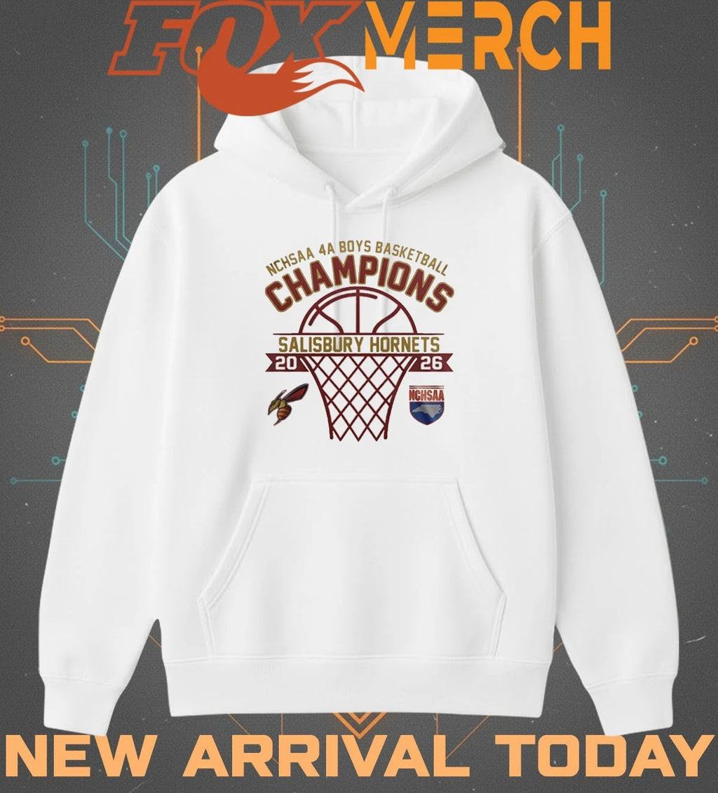 Salisbury Hornets 2026 NCHSAA 4A Boys Basketball Champions t-shirt