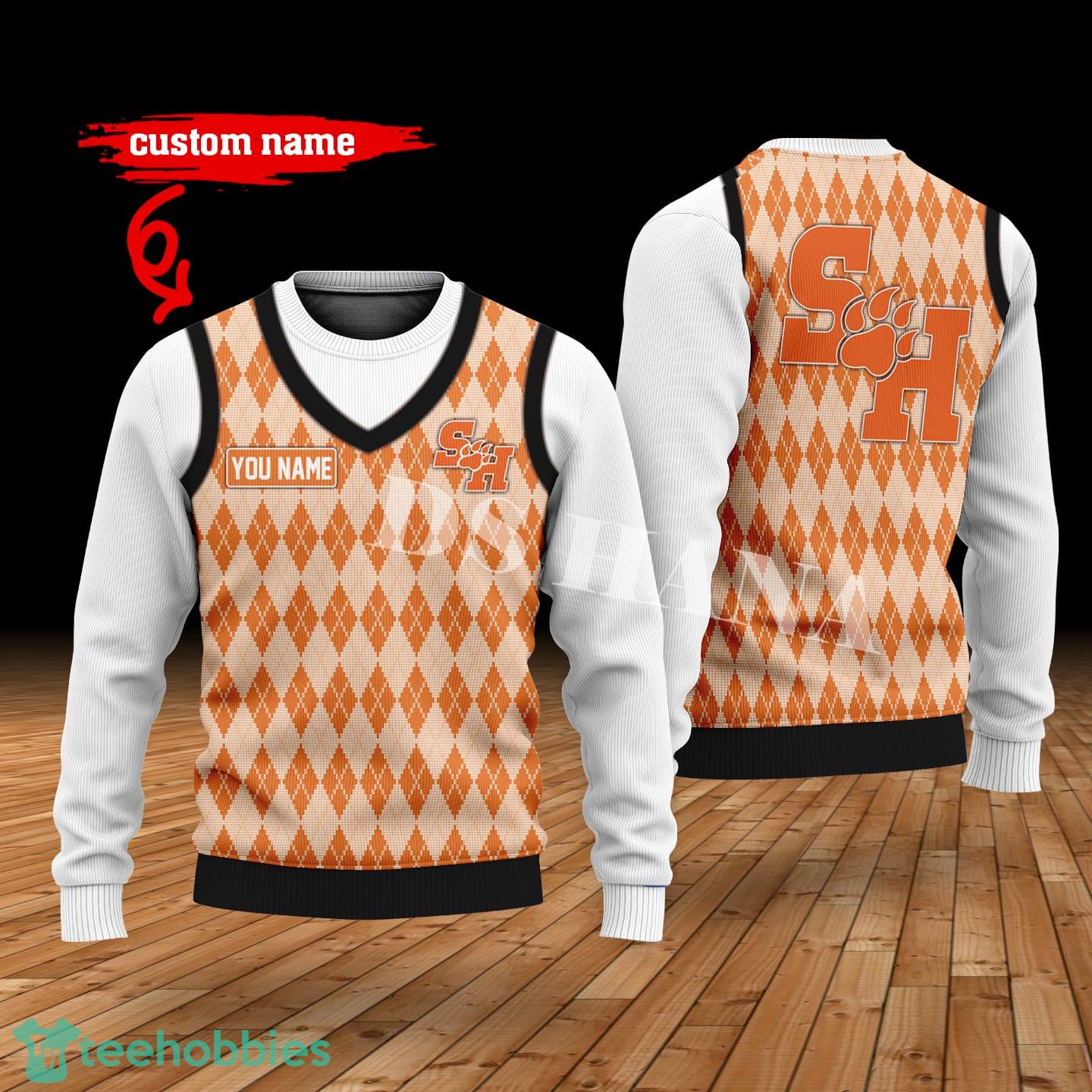 Sam Houston Bearkats Custom Name New Style Sweater Ghile Style 3D Print Christmas Sweater
