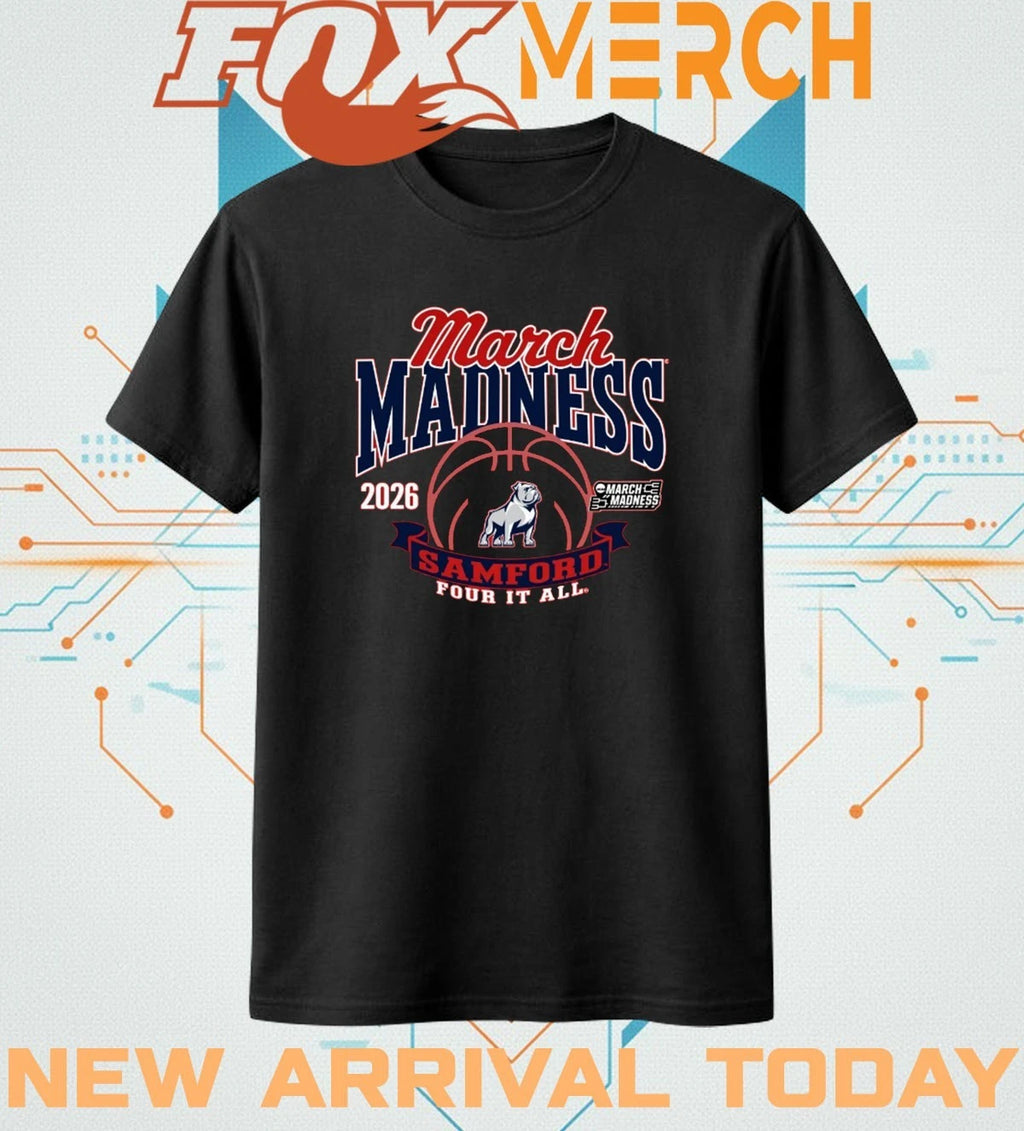 Samford University Women’s Basketball 2026 March Madness Bound t-shirt