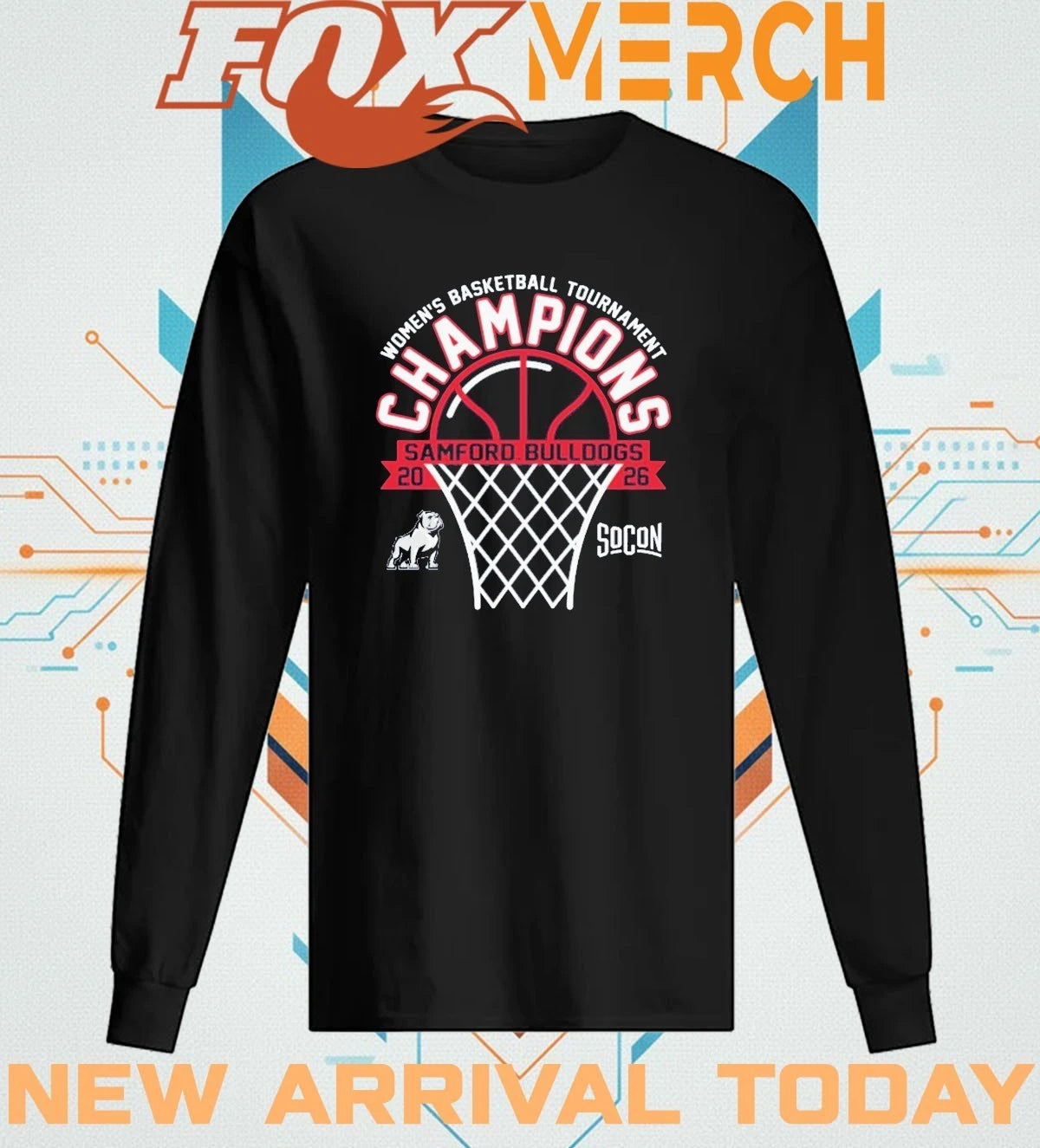 Samford University Women’s Basketball 2026 SoCon Tournament Champions t-shirt