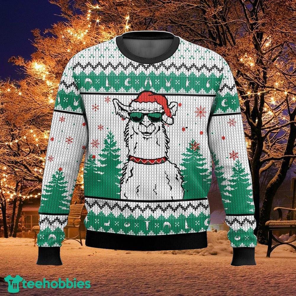Santa Llama Boss Ugly Sweater Men Ugly Christmas Sweater Gift For Men And Women