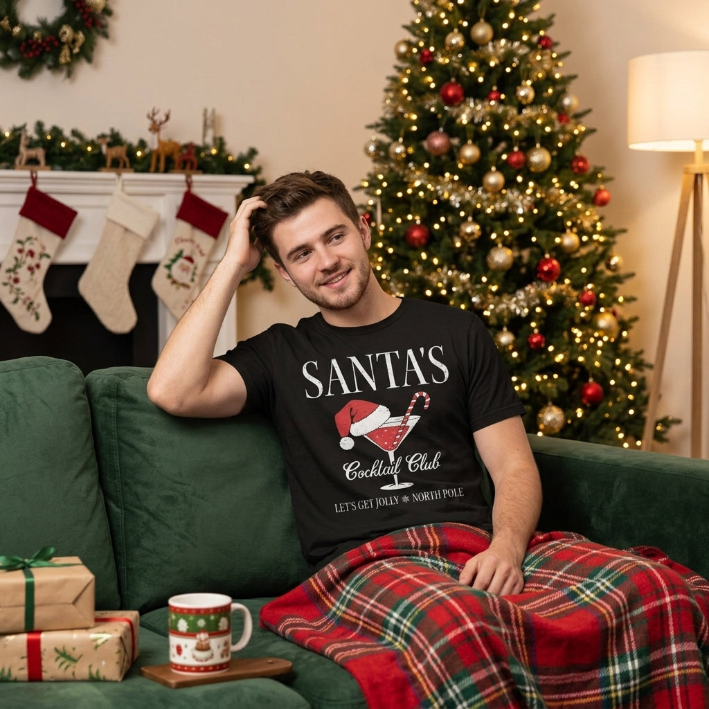 Santas Cocktail Club Men's T Shirt