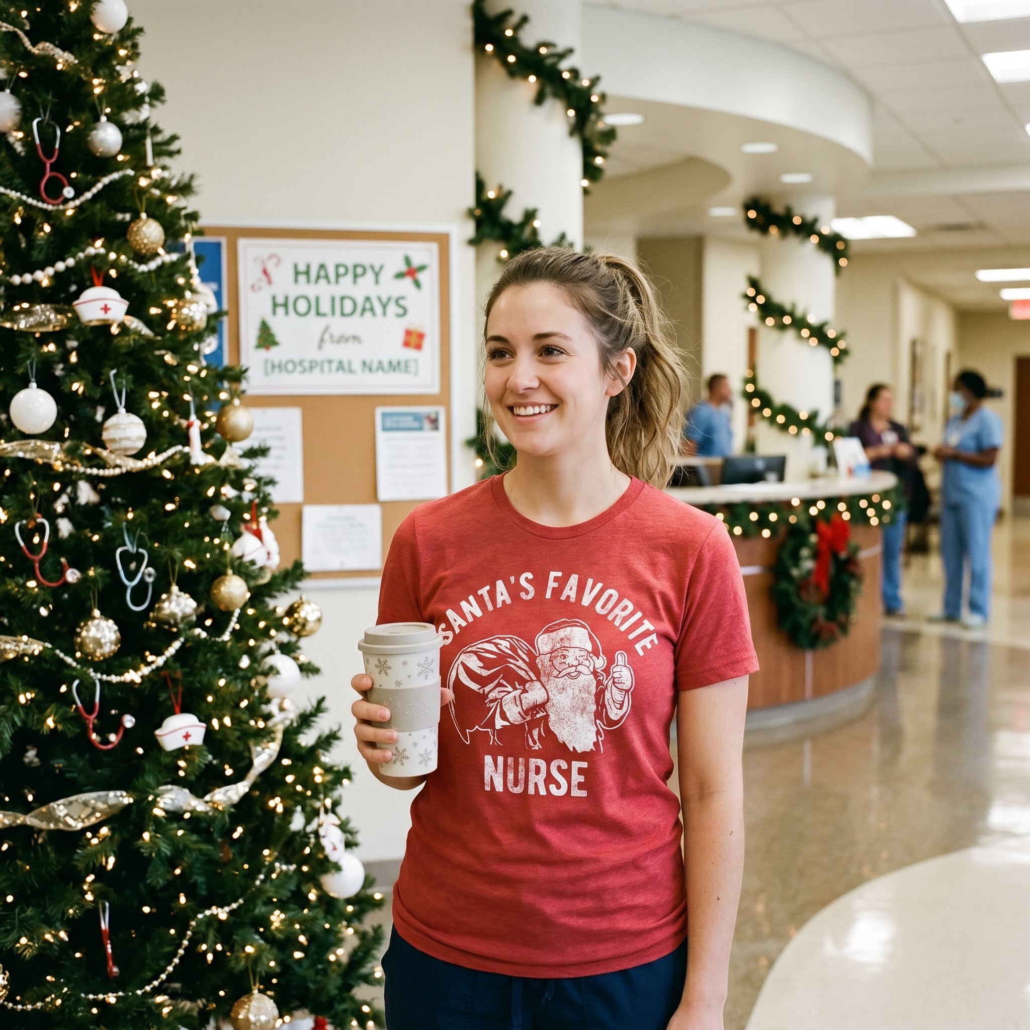Santas Favorite Nurse Women's T Shirt