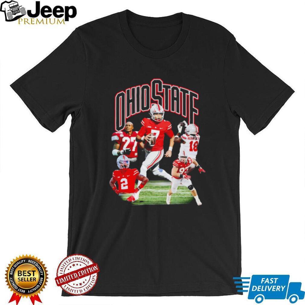 Ohio State Football Collage Featuring Harrison Jr and Team Players shirt