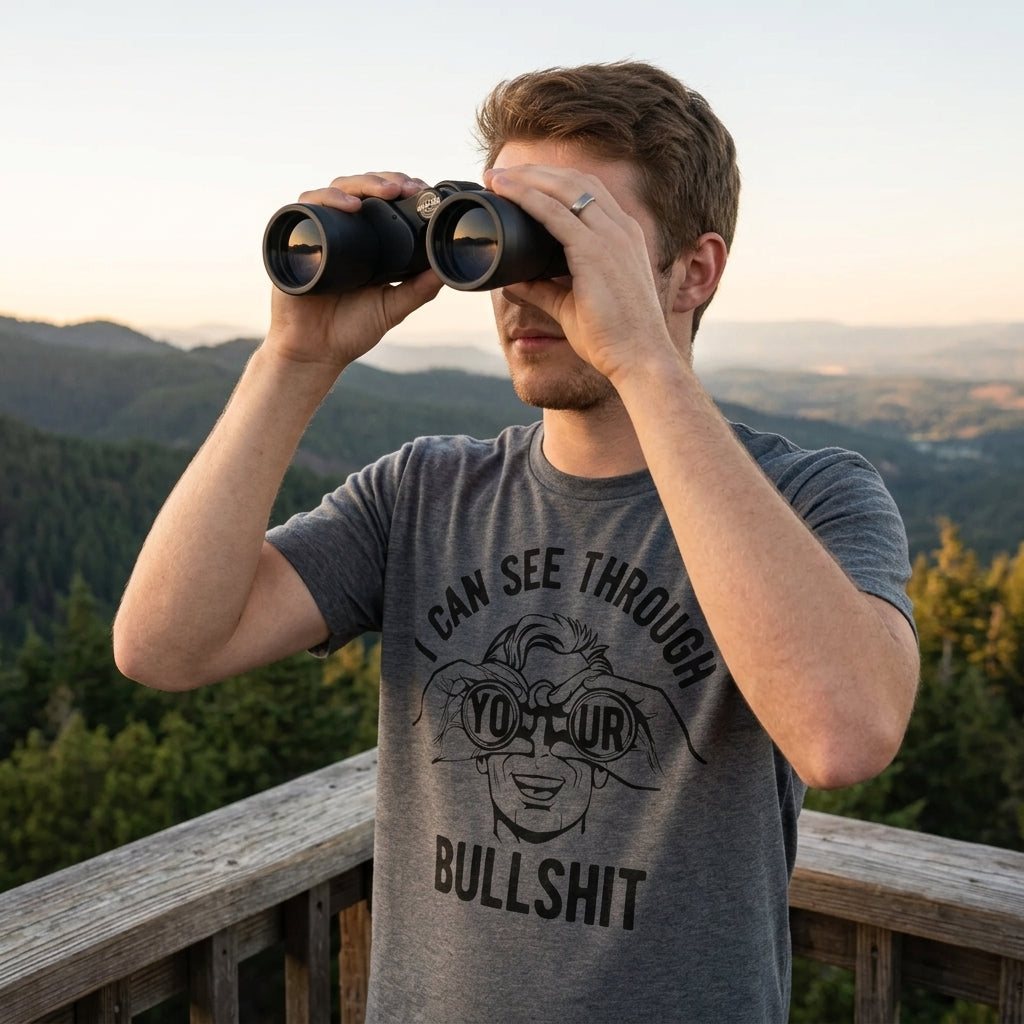 I Can See Through Your Bullshit Men's T Shirt