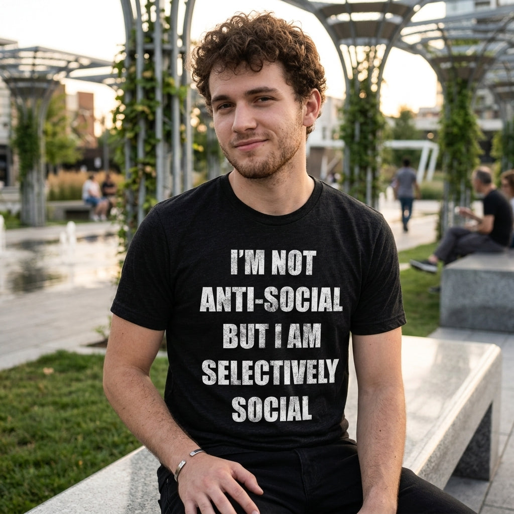 Im Not Anti Social But Im Selectively Social Men's T Shirt