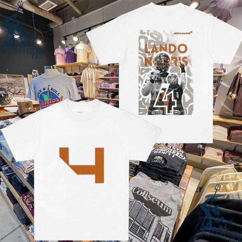 SharkT-shirts Lando Norris 4 Mclaren T-shirt