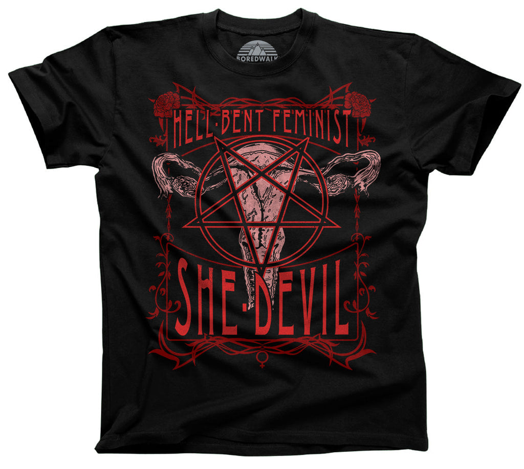 Men's Hell-Bent Feminist She-Devil T-Shirt