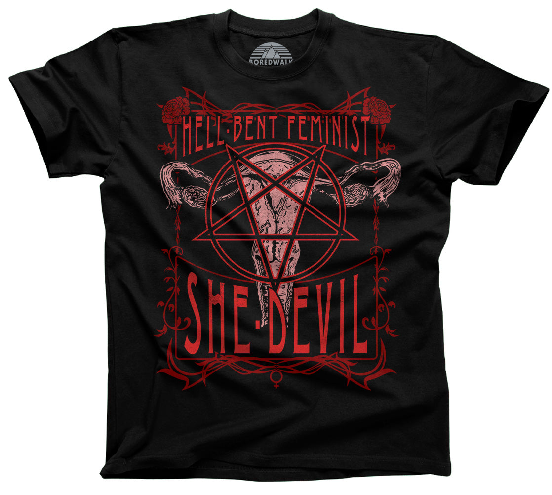 Men's Hell-Bent Feminist She-Devil T-Shirt