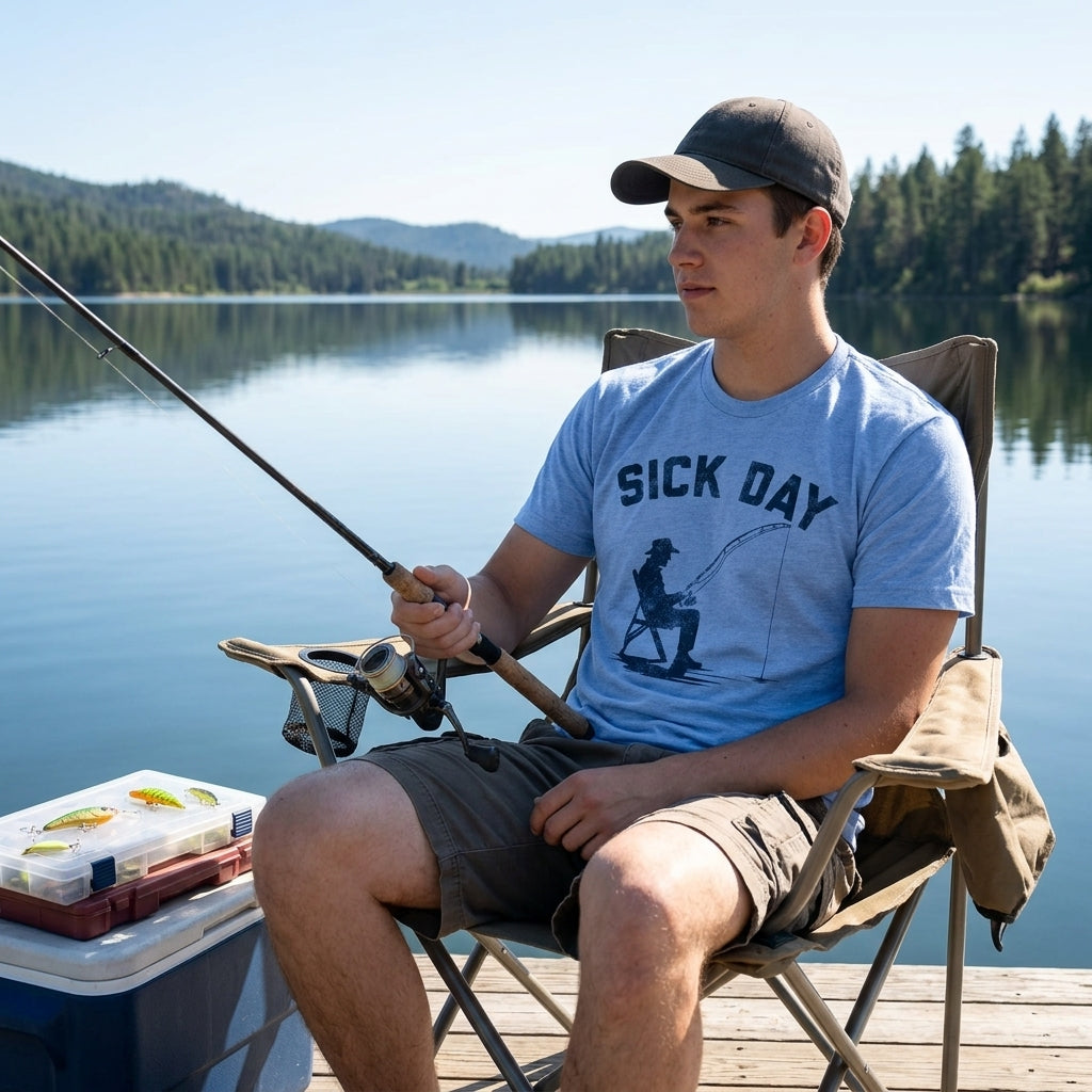 Sick Day Fishing Men's T Shirt