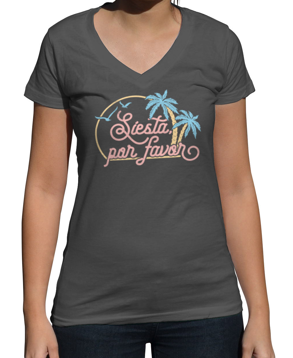 Women's Siesta Por Favor Vneck T-Shirt