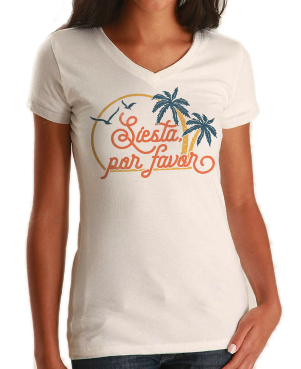 Women's Siesta Por Favor Vneck T-Shirt