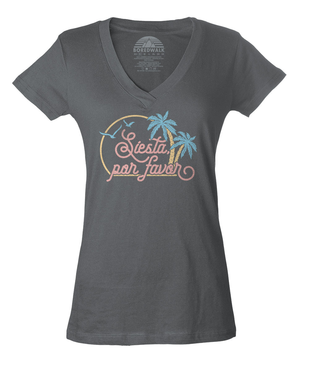 Women's Siesta Por Favor Vneck T-Shirt