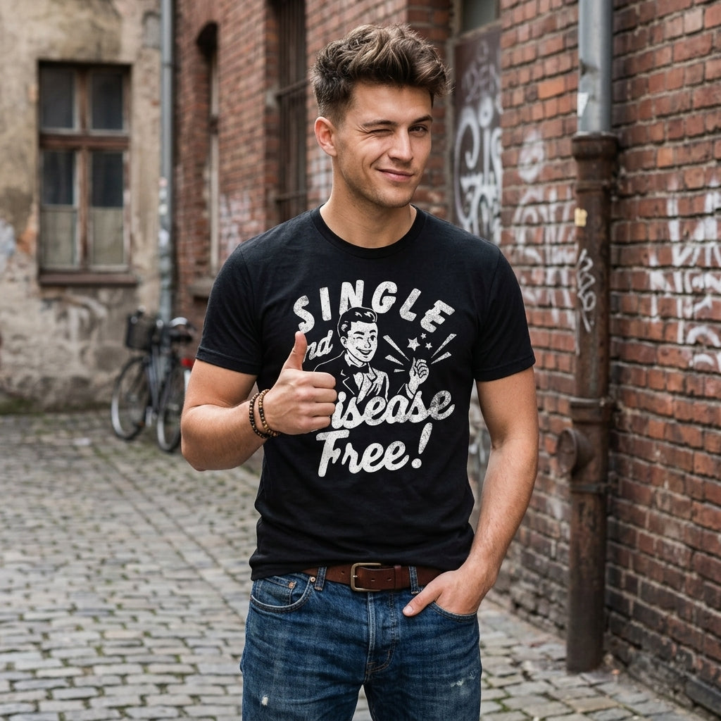 Single And Disease Free Men's T Shirt
