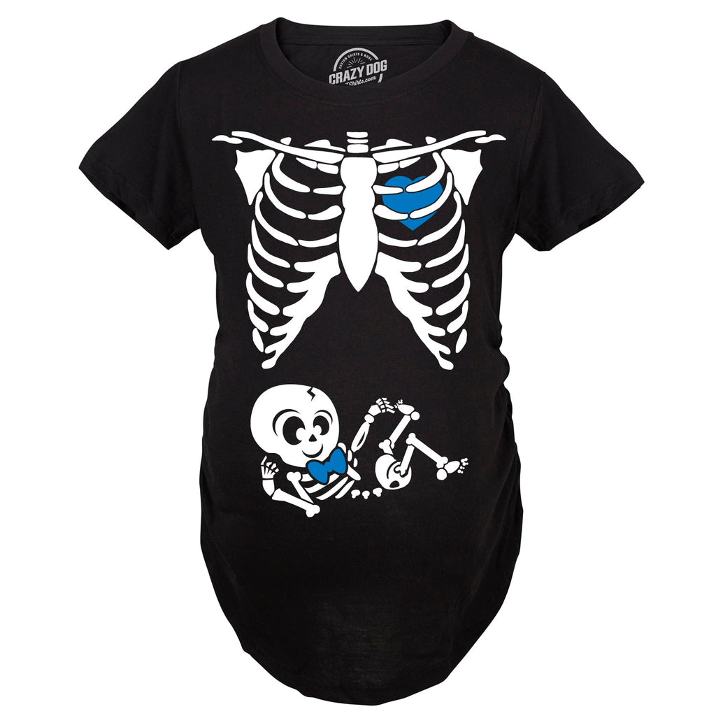 Skeleton Baby Boy Maternity T Shirt
