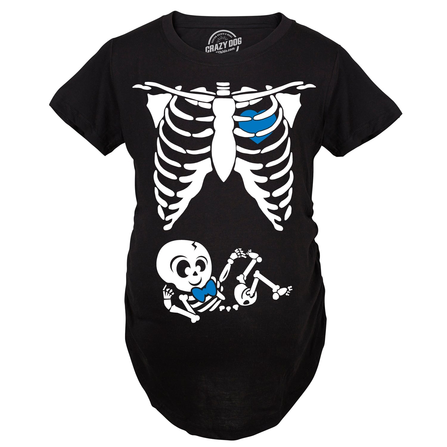 Skeleton Baby Boy Maternity T Shirt