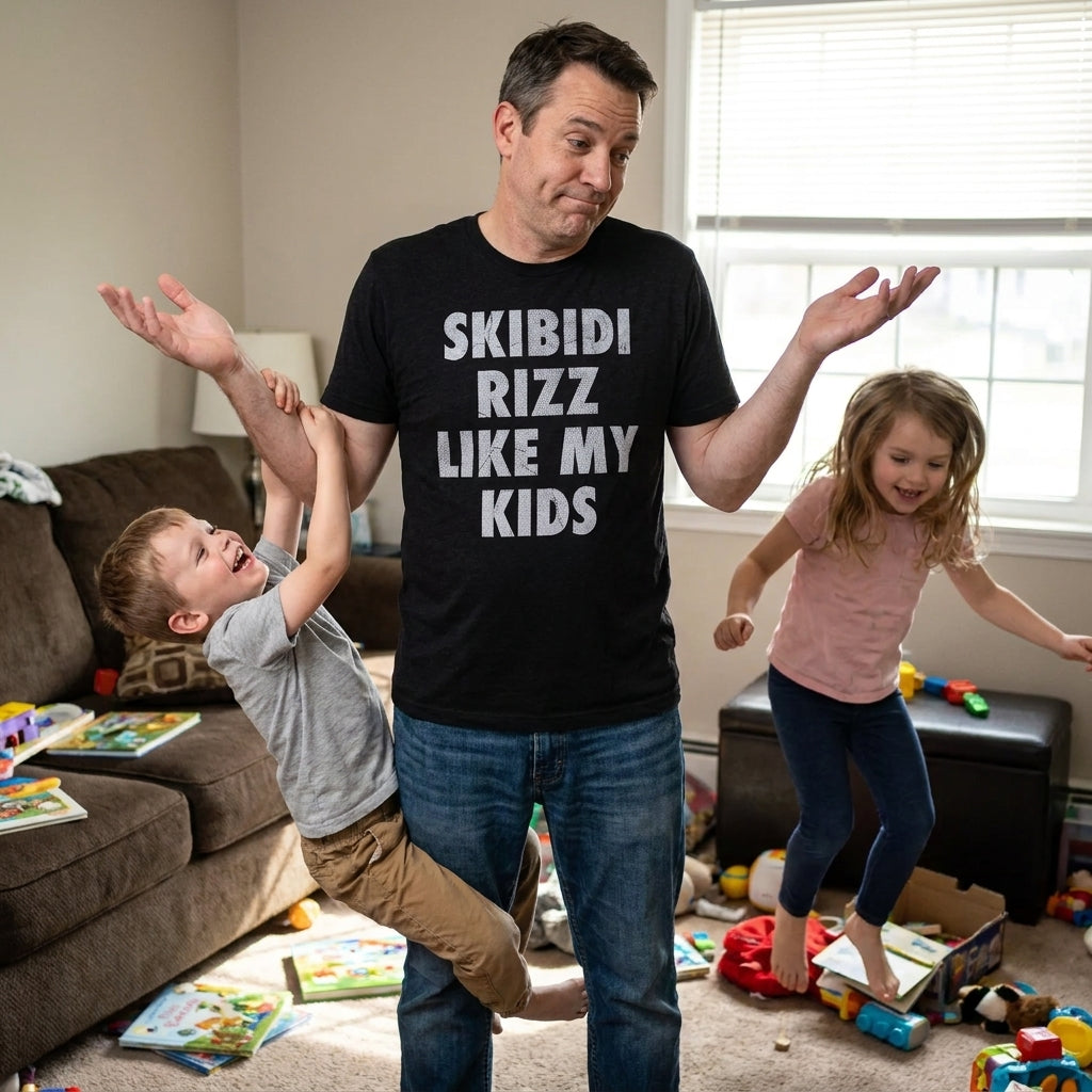 Skibidi Rizz Like My Kids Men's T Shirt