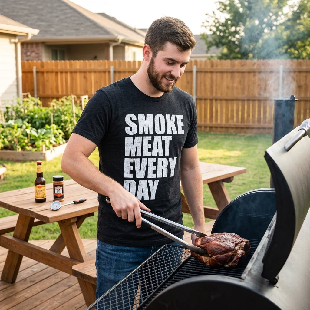 Smoke Meat Every Day Men's T Shirt