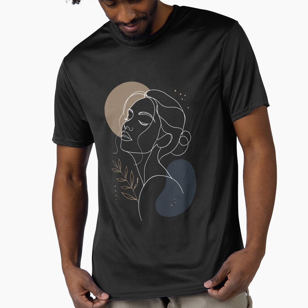 Minimalist Aesthetic Line Art Portrait by JalwaWear