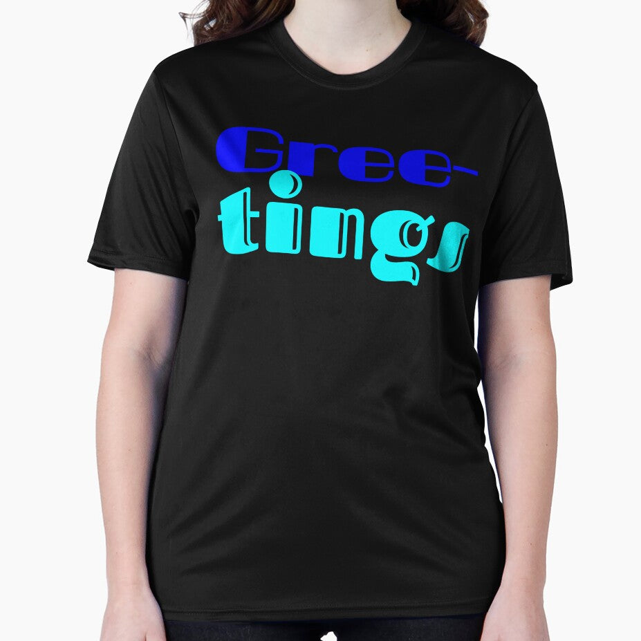 Gree-tings Funny Greek Hello Pun T-Shirt by Faali950