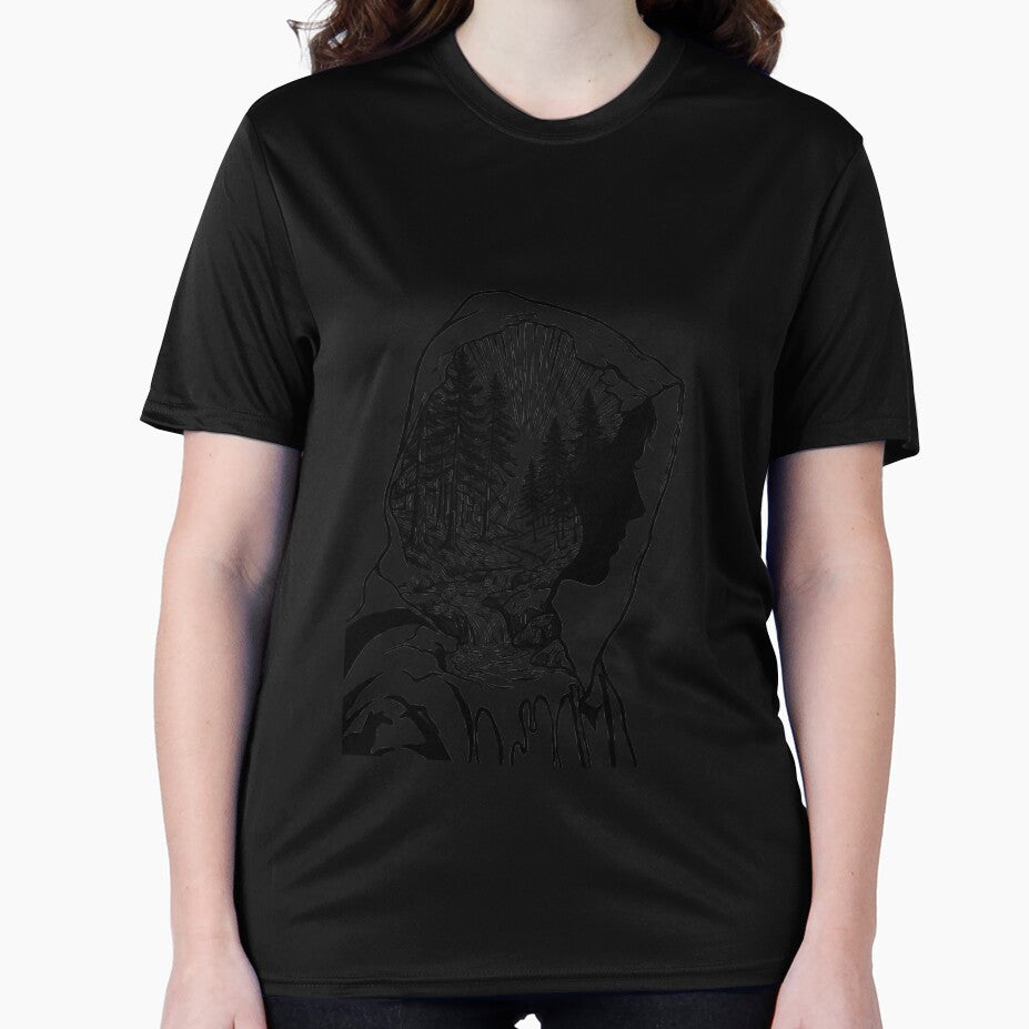 Minimalist men and women Shirt for Gift - Tee Clean Simple Design by Vinsuki