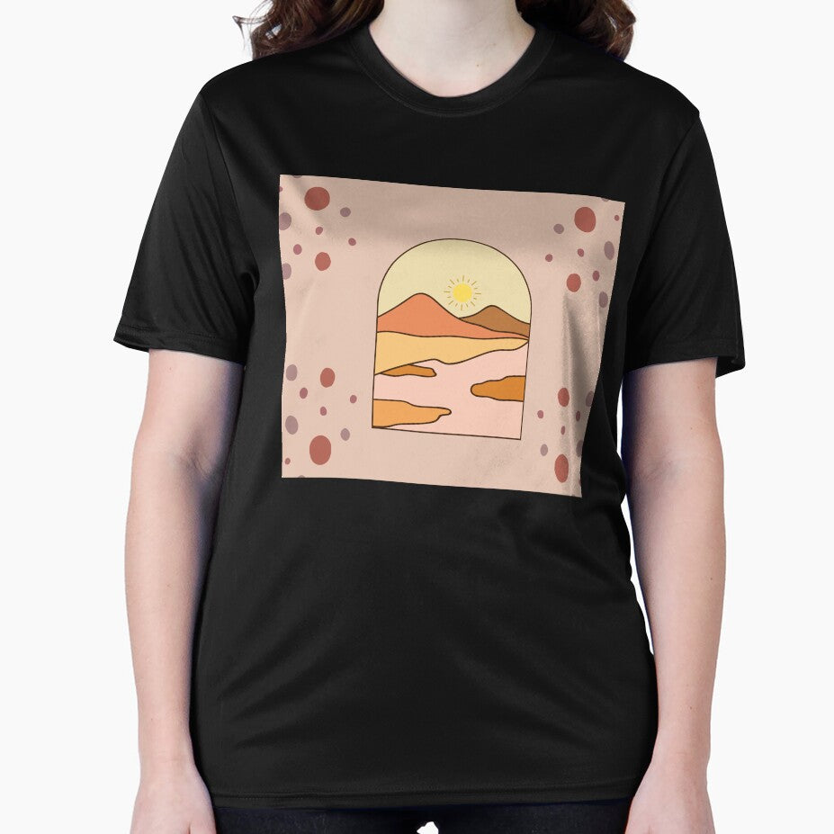 Boho Sunset Desert - Minimalist Warm Tones Landscape Art by Dshoppin