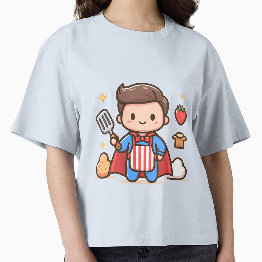 Kawaii Superhero With Apron by CanvasCutie