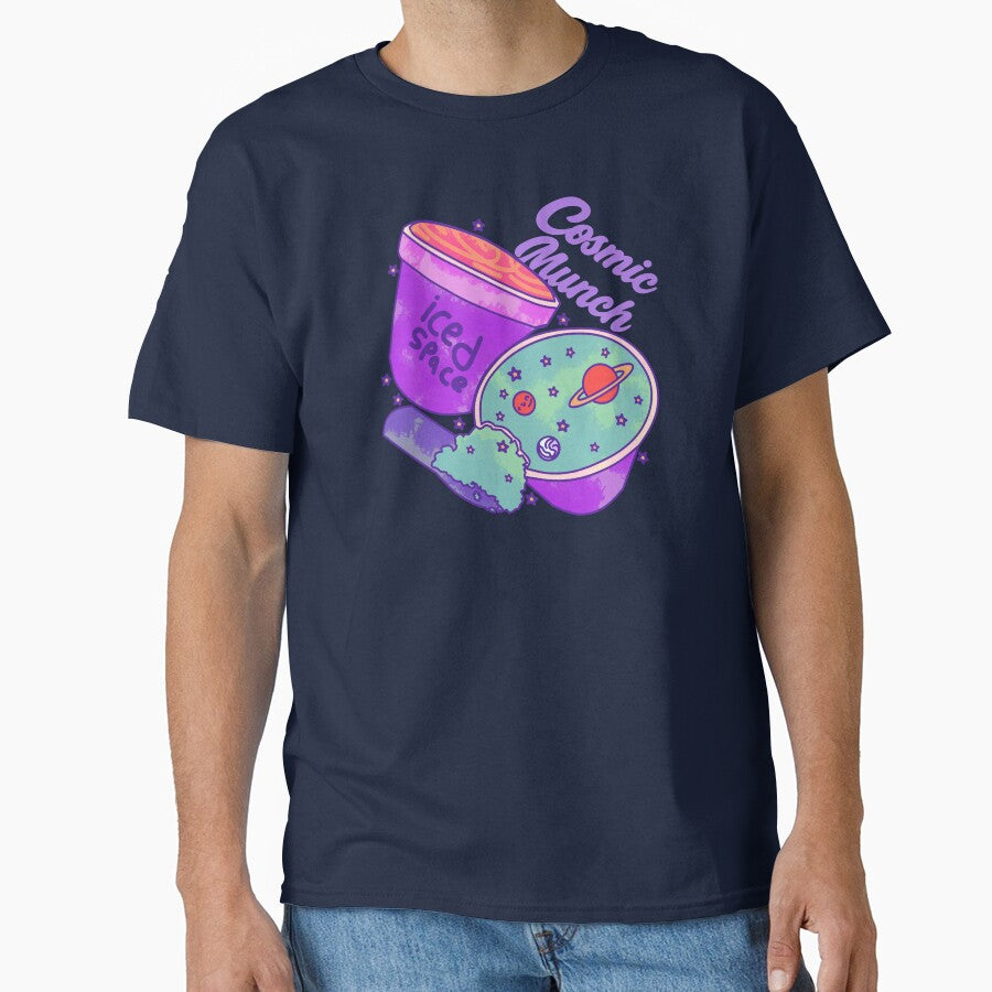 Cosmic Munch Ice Cream Galaxy Vibes by HumorInHues