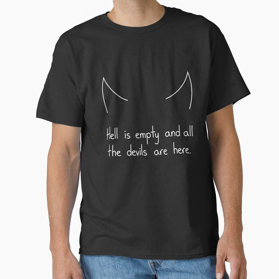 Hell Is Empty Shakespeare Quote Minimalist Art by Mooi Studio