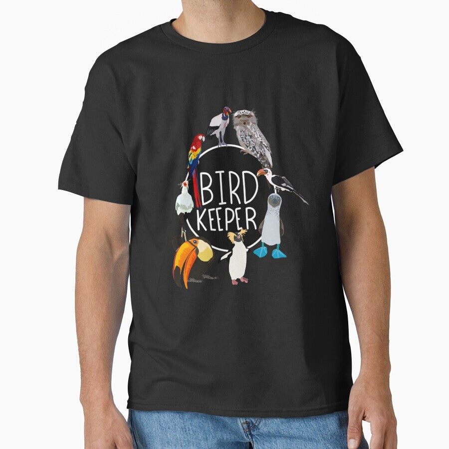 B is for Bird Keeper,Bird Keeper Design – Dedicated Care and Conservation of Avian Wildlife Artwork by PrettylittlepastelUk