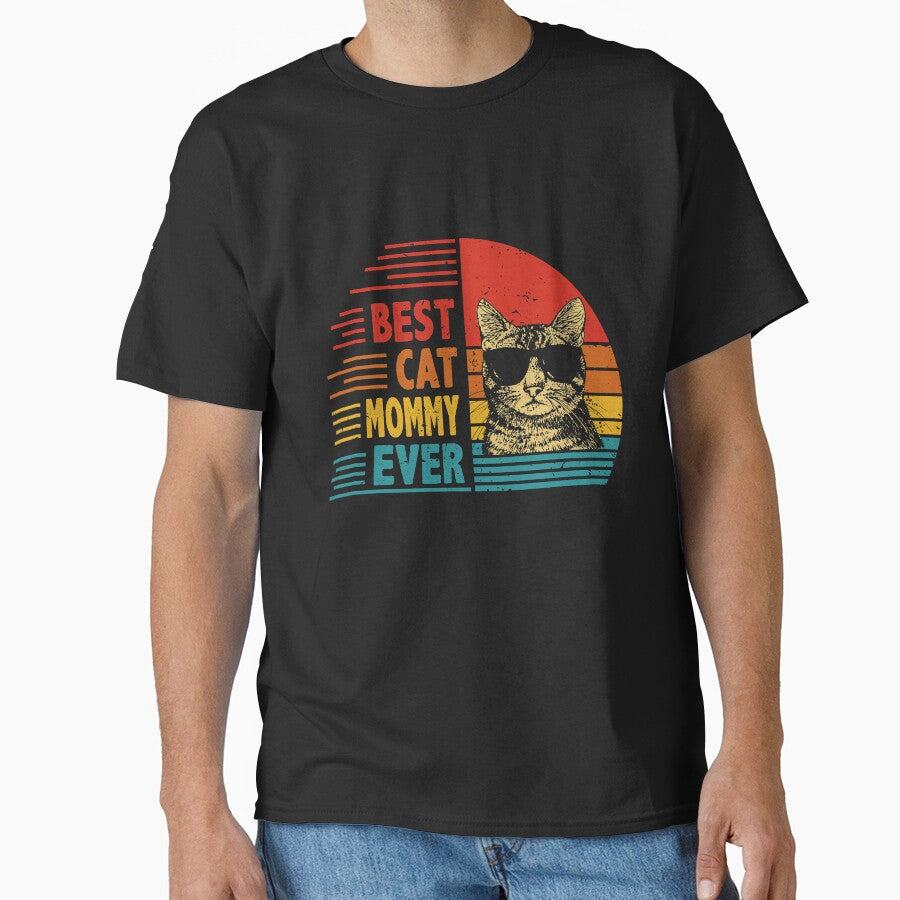 Vintage Retro Best Cat Mommy Ever Funny Cat Lover Mother's Day Gift by EdwinaEmmanoiCo