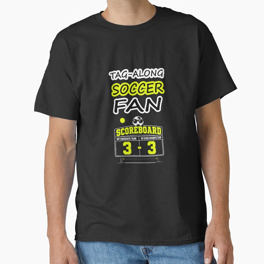 Tag-Along SOCCER FAN and Soccer Scoreboard Humor - Yellow by Beachy