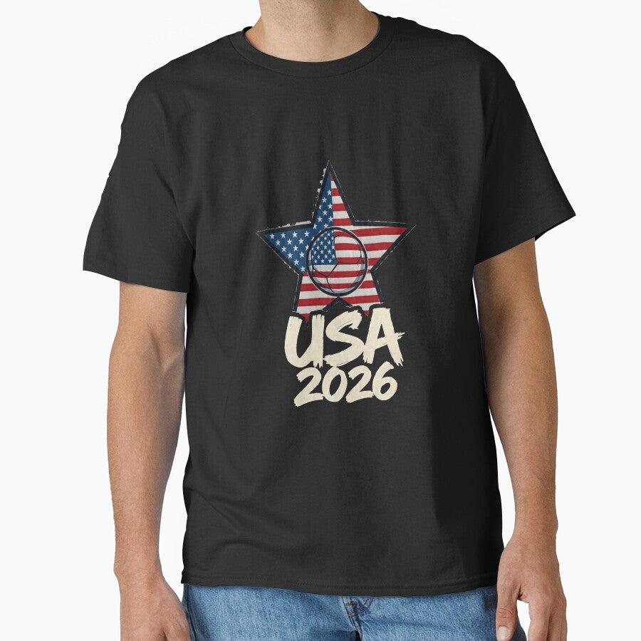 USA 2026 Soccer Star Flag Football World Cup Design by BodaZZ